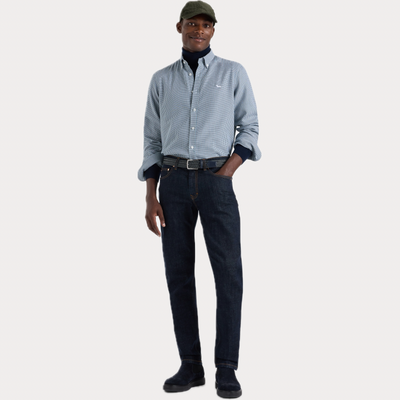HARMONT & BLAINE - CAMICIA UOMO REGULAR BUTTON DOWN PIED DE POULE