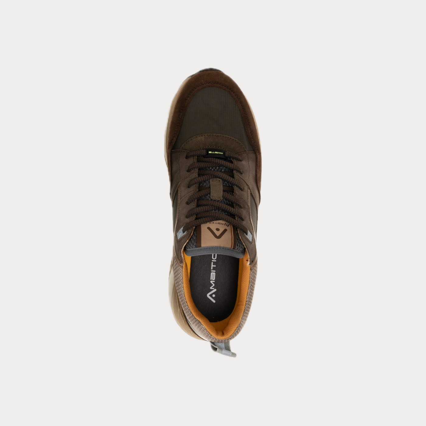 AMBITIOUS - SNEAKERS UOMO MARRONE STRIDER CHUNKY RUNNER