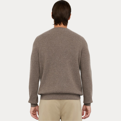 LIUJO - GIROCOLLO UOMO MARRONE A COSTE IN MISTO CASHMERE