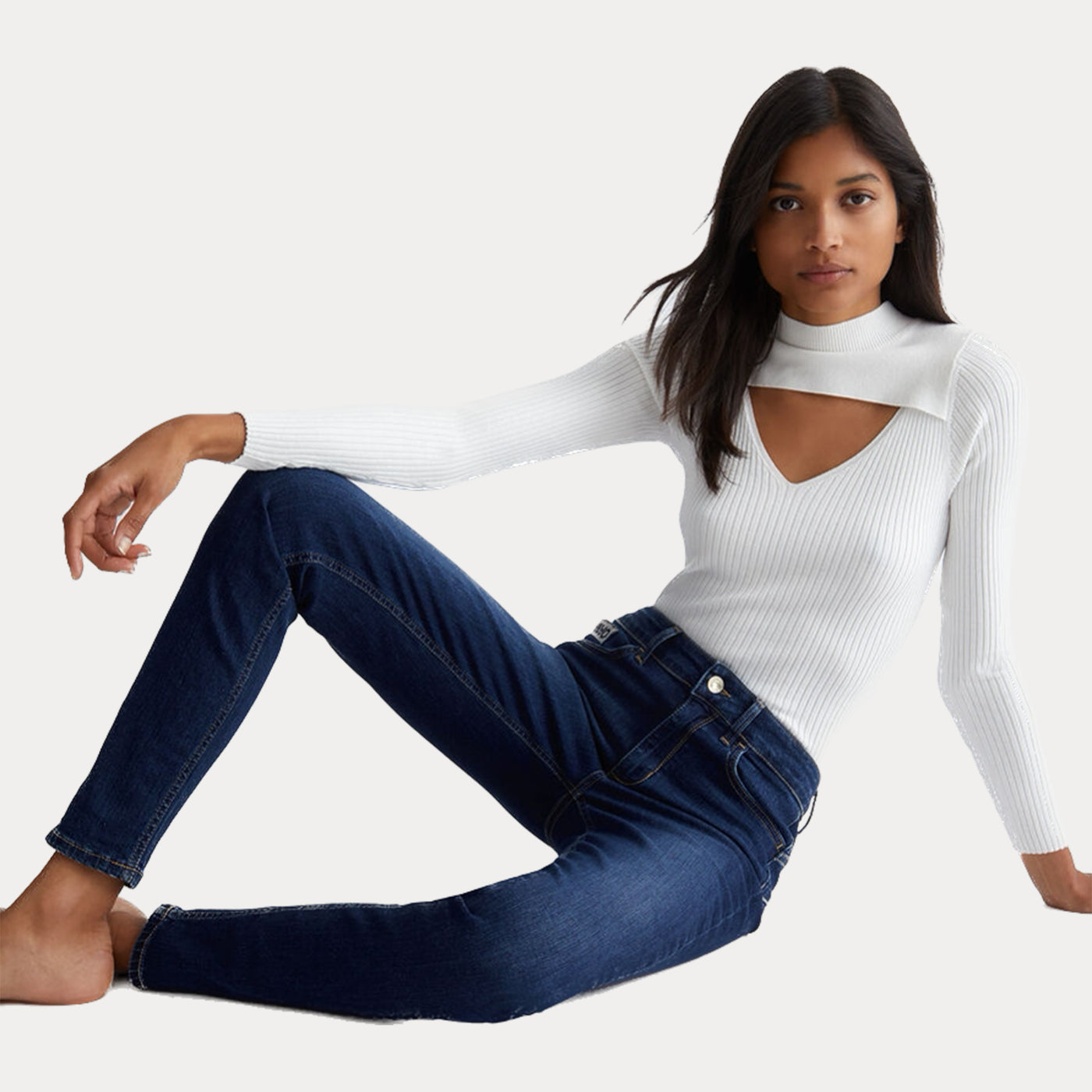 LIU JO - JEANS SKINNY A VITA ALTA