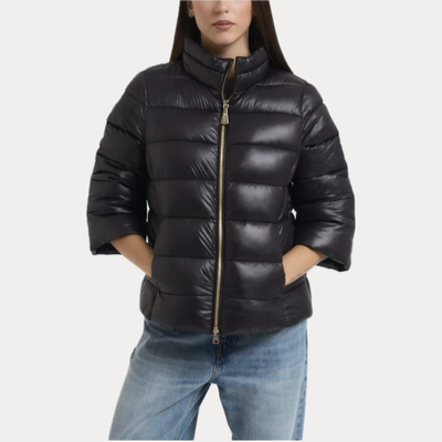 MARK UP - PIUMINO DONNA NERO CON MANICA 3/4