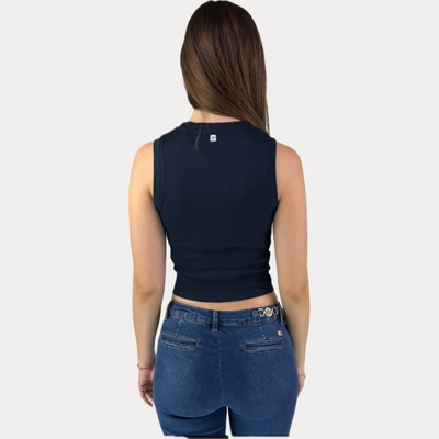 MARK UP - TOP CROP BLUE A COSTINE