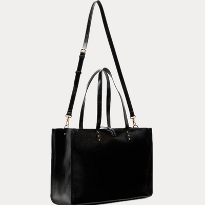 LIUJO - BORSA DONNA NERA TOTE BAG LUCIDA