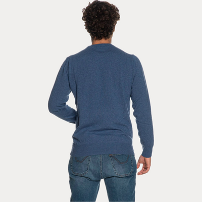 REFRIGIWEAR - PULLOVER UOMO FIORDALISO MELANGE MISTO CASHMERE