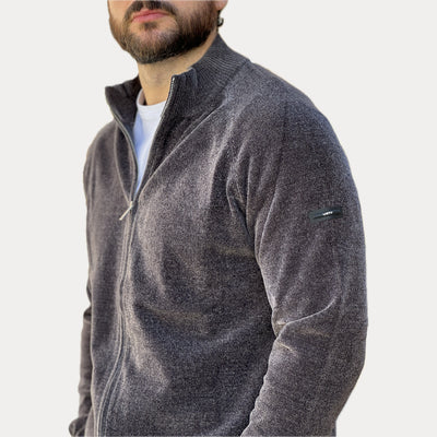 UNITY - PULLOVER CON ZIP IN CINIGLIA