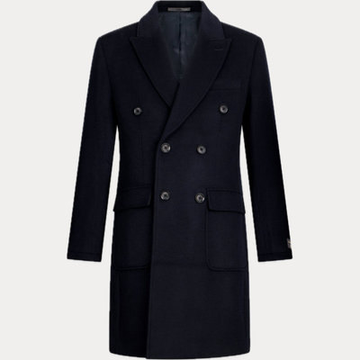 LIUJO - CAPPOTTO UOMO BLU IN MISTO CASHMERE