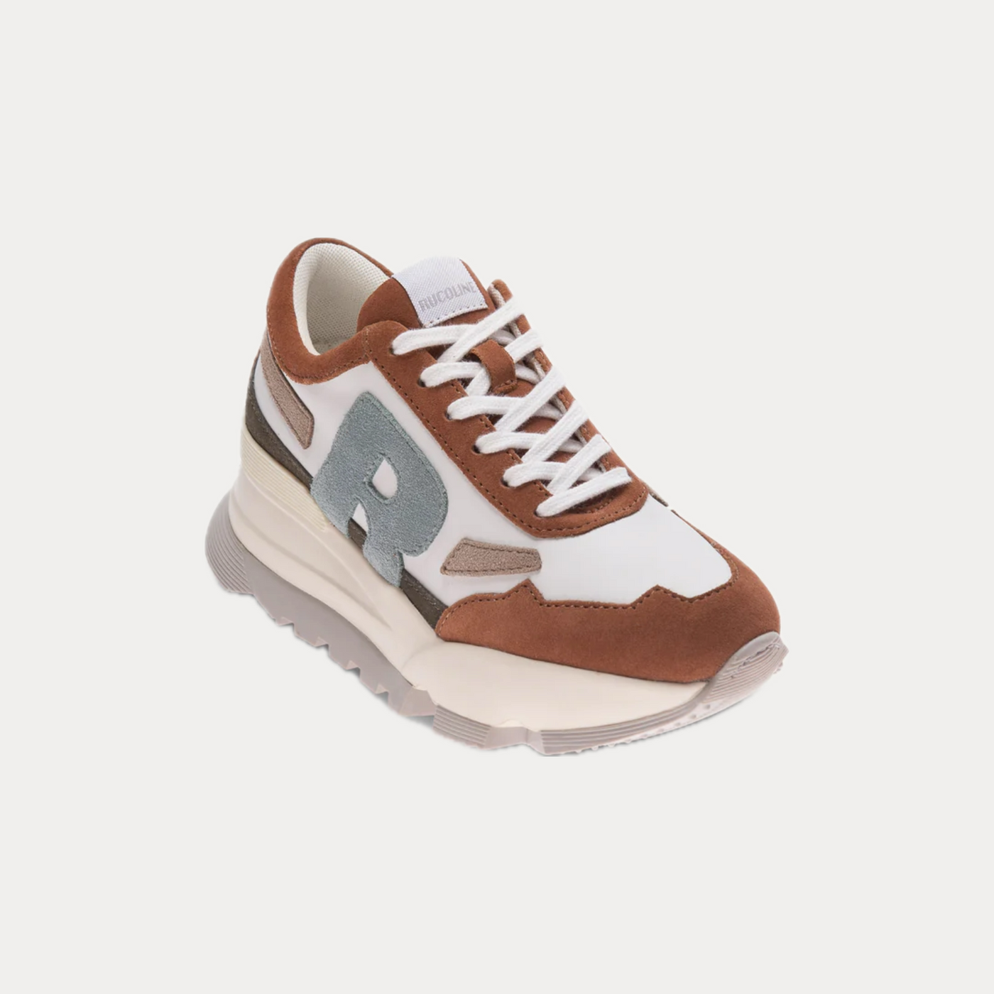RUCOLINE - SNEAKERS DONNA BIACO E BRUCIATO MULTI-SOFT