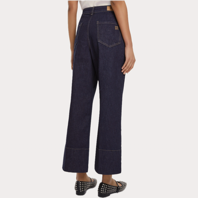 EMME MARELLA - JEANS DONNA BLU CON ORLO ALTO