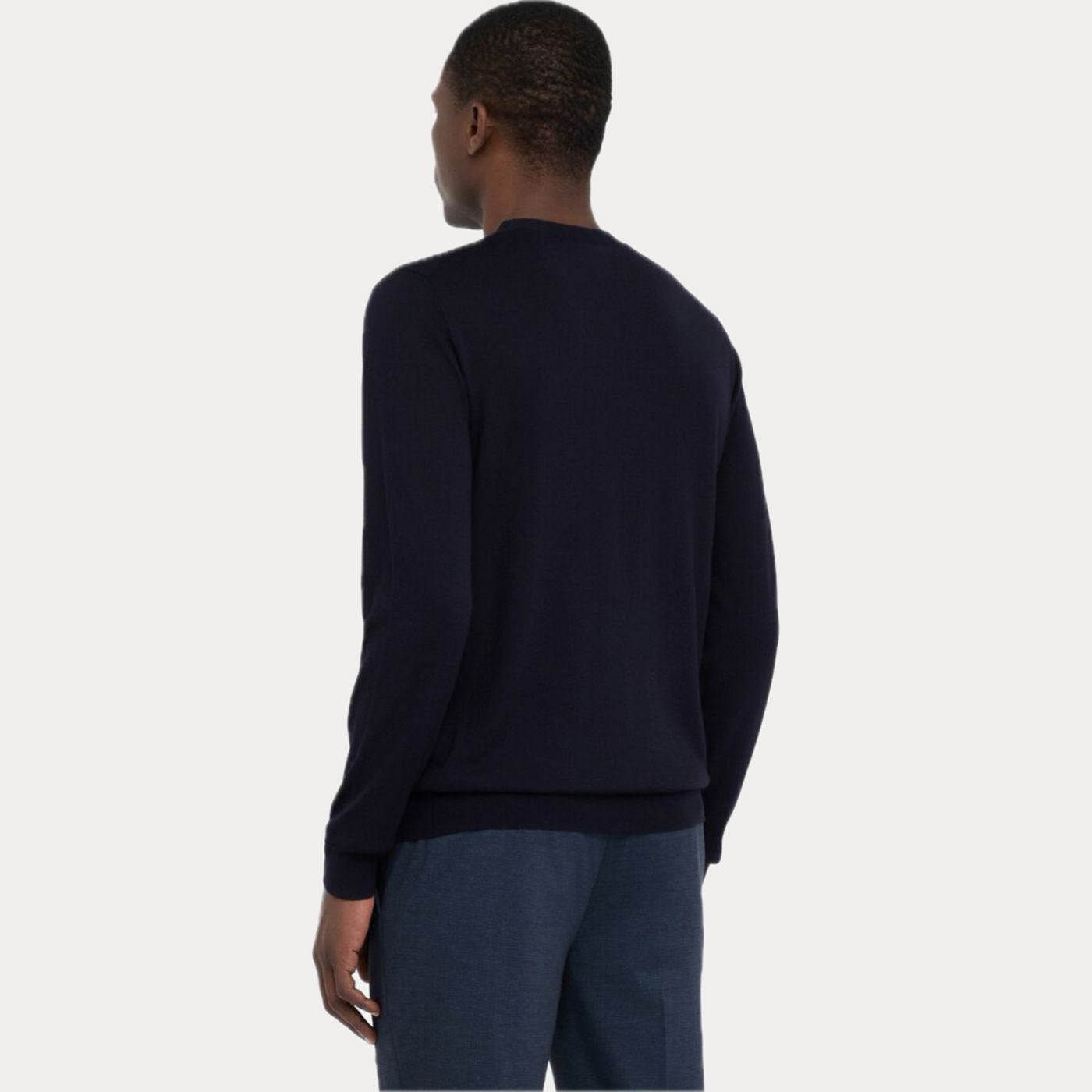 LIUJO - MAGLIA UOMO BLU SCURO CON SCOLLO A V