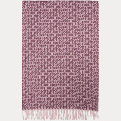 LIUJO - SCIARPA DONNA ROSA CON LOGO MONOGRAM