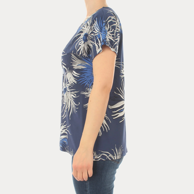 GAIA LIFE - BLUSA IN JERSEY STRETCH A FANTASIA