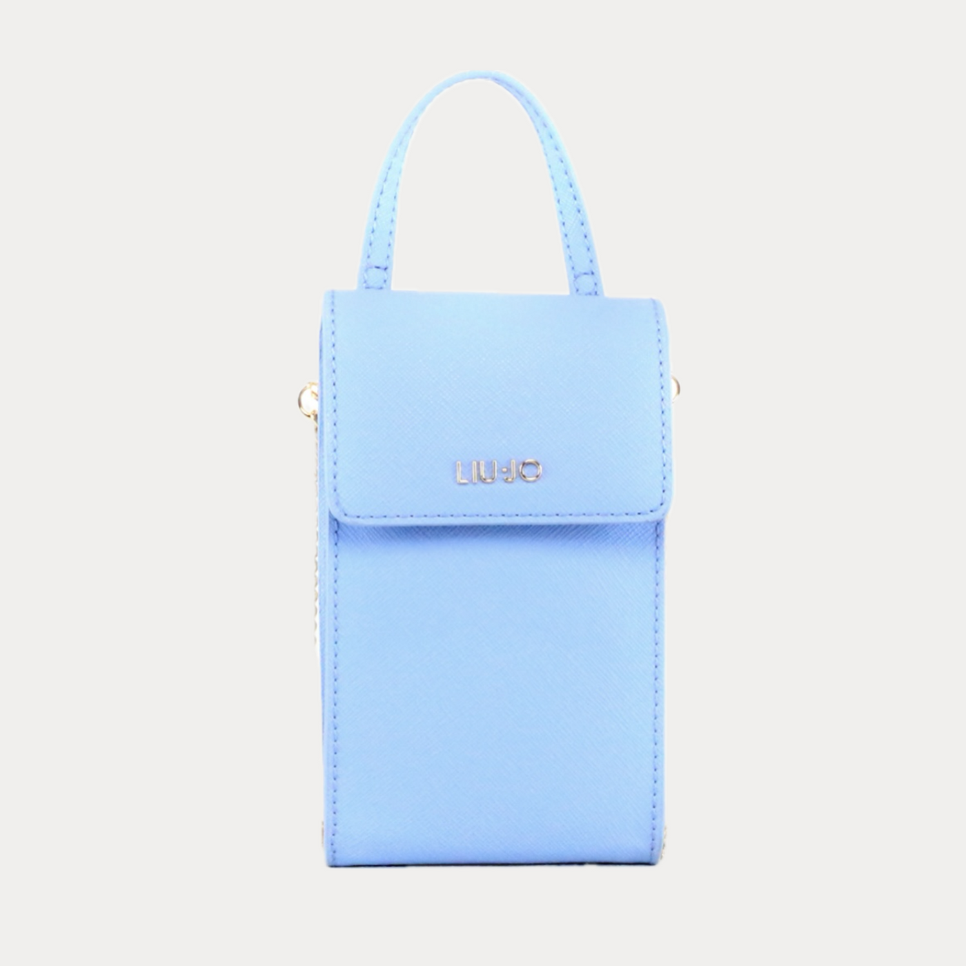 LIUJO - PORTA CELLULARE DONNA CELESTE CON TRACOLLA REMOVIBILE
