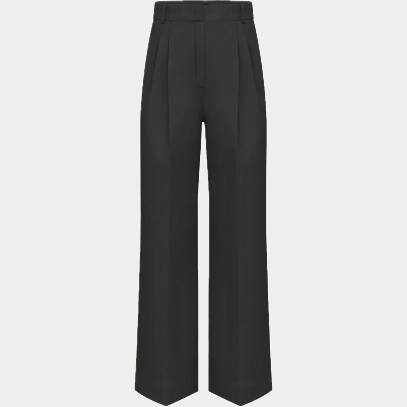 EMME MARELLA - PANTALONE DONNA NERO IN POPELINE DI COTONE