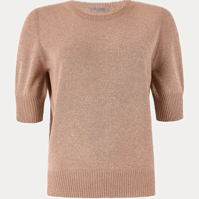 D.EXTERIOR - MAGLIA DONNA NUDE IN VANISÈ