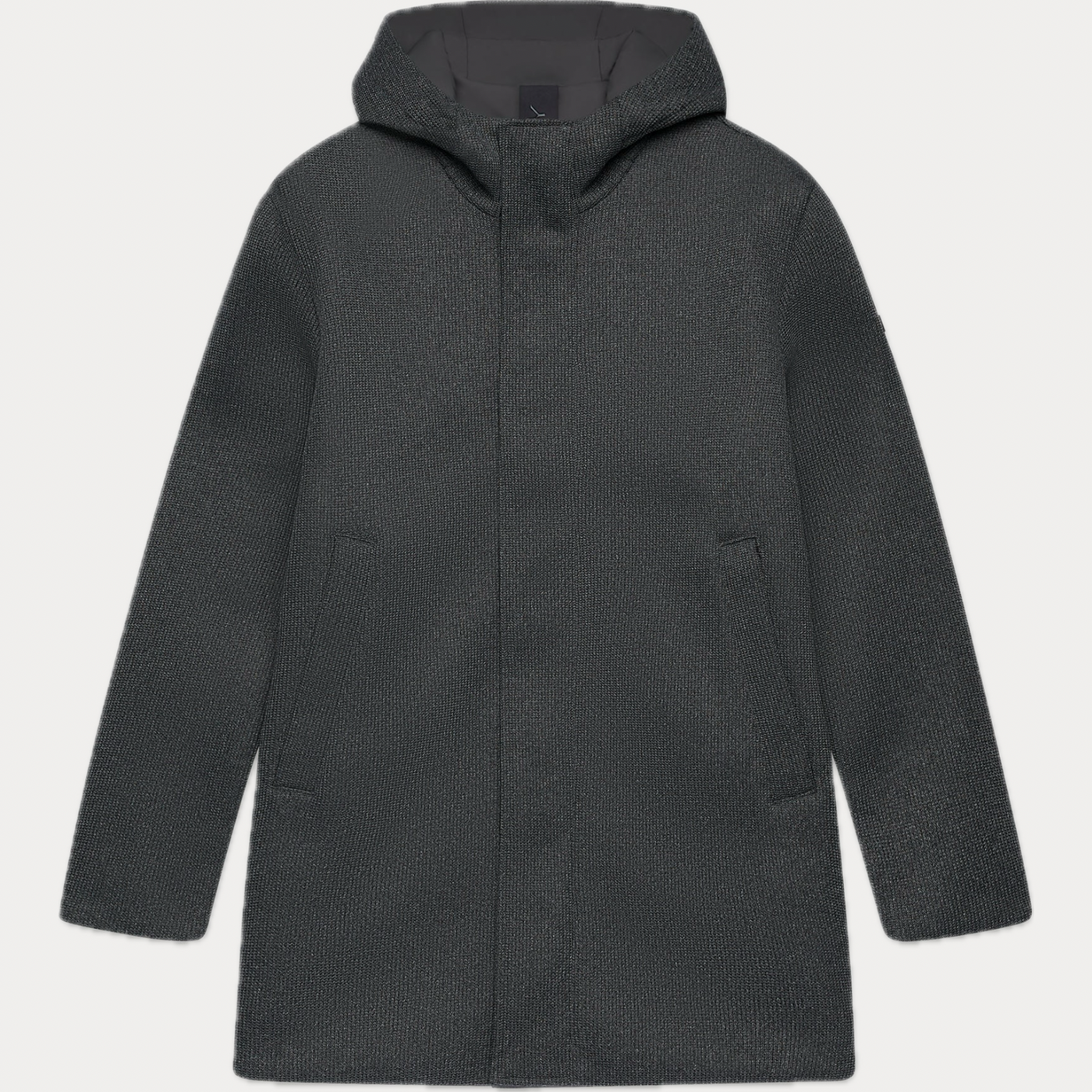 UNITY - PARKA UOMO GRIGIO SCURO IN TESSUTO TRICOTECH