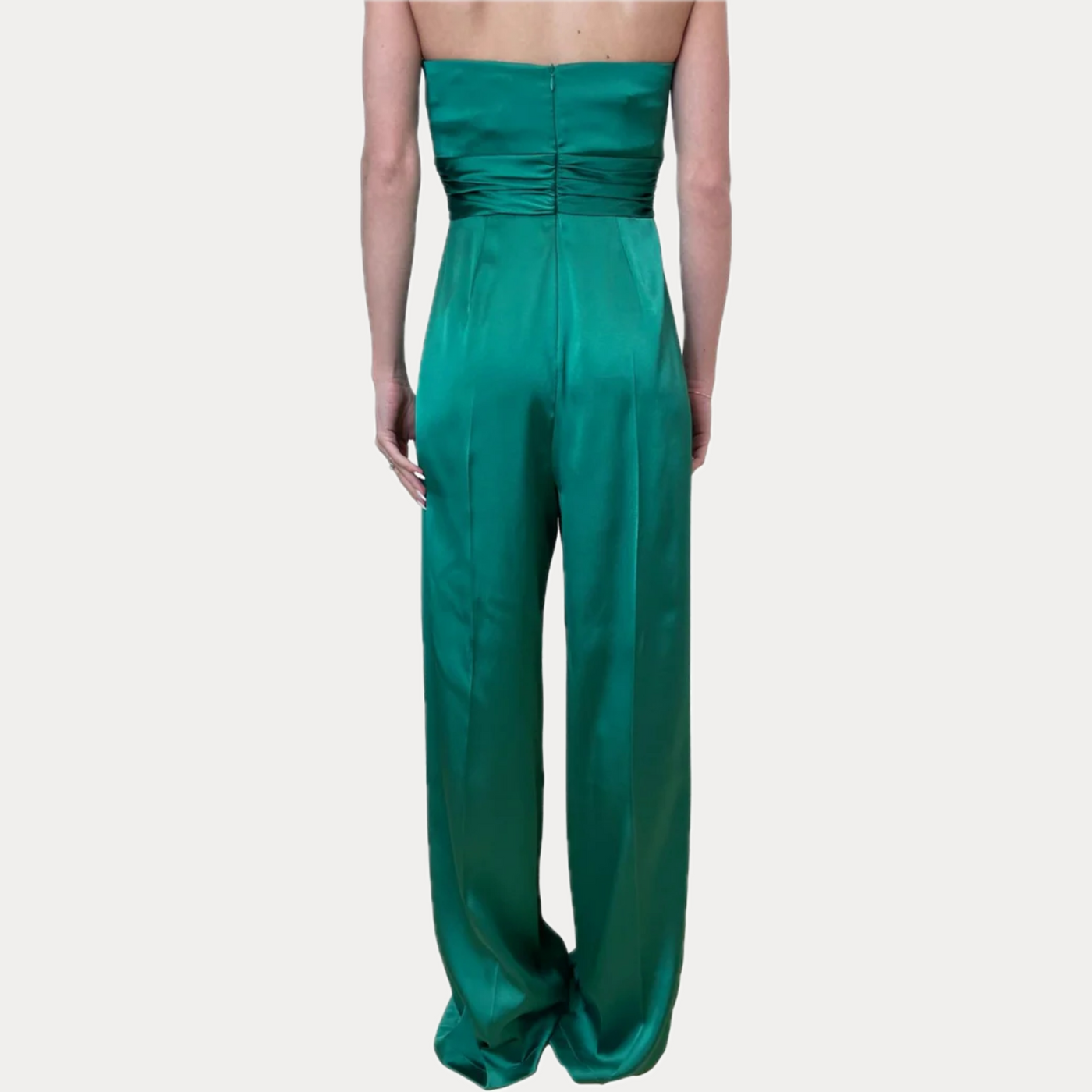 EMME MARELLA - TUTA DONNA VERDE SMERALDO IN RASO LUCIDO