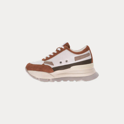 RUCOLINE - SNEAKERS DONNA BIACO E BRUCIATO MULTI-SOFT