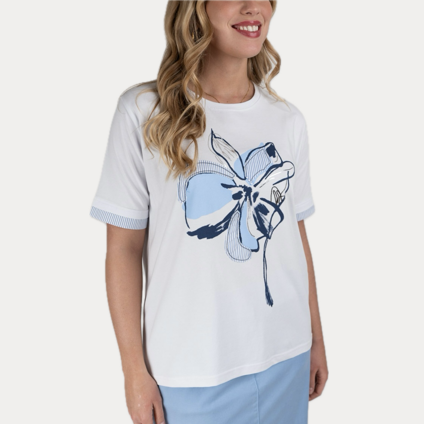 GAIA LIFE - T-SHIRT DONNA MEZZA MANICA CON STAMPA