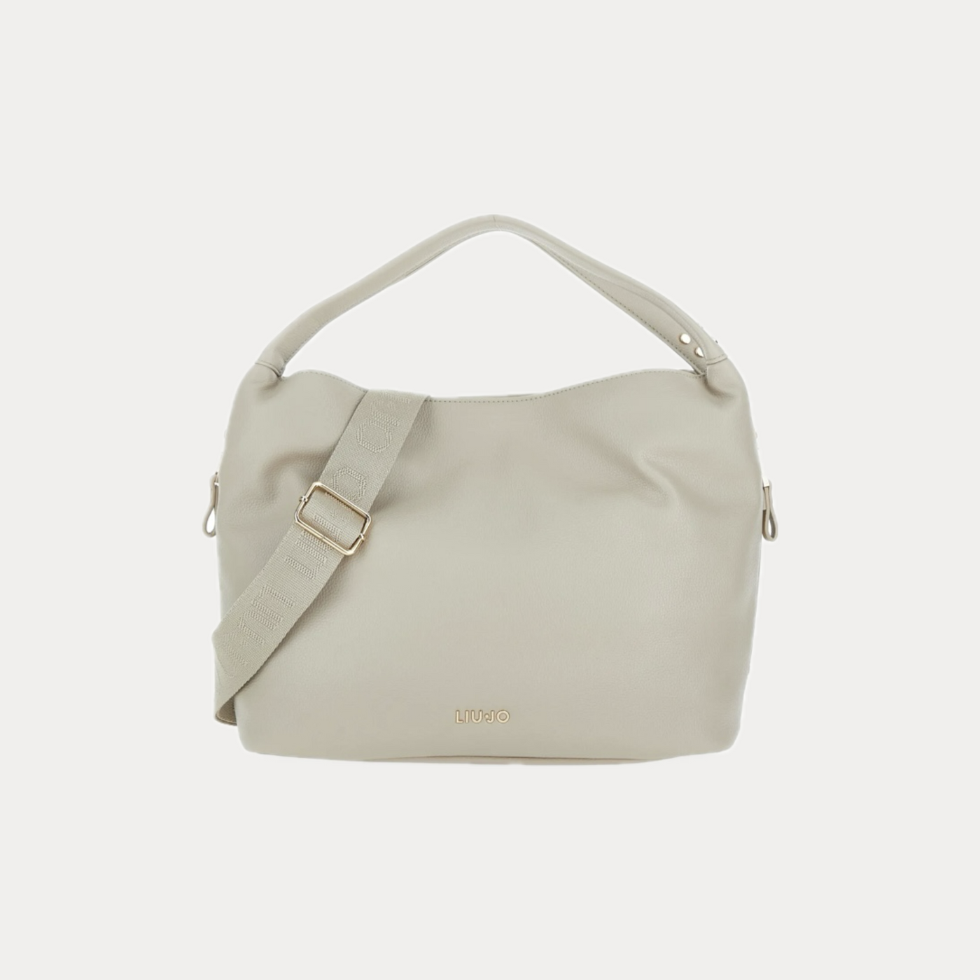 LIUJO - BORSA DONNA BEIGE A MANO CON TRACOLLA REMOVIBILE