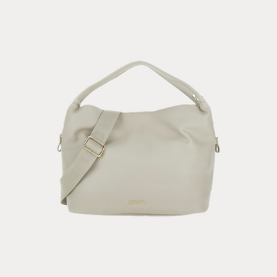 LIUJO - BORSA DONNA BEIGE A MANO CON TRACOLLA REMOVIBILE