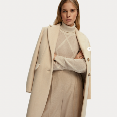 EMME MARELLA - MAGLIA DONNA OVERSIZE CON COLLO ALTO CON LUREX