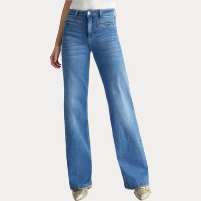 LIUJO - JEANS DONNA PALAZZO BOTTOM UP