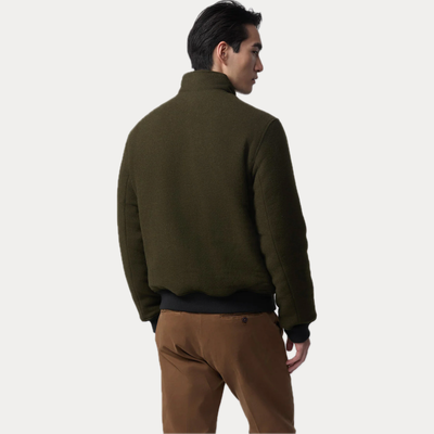 REFRIGIWEAR - BOMBER VERDE IDROREPELLENTE IN PANNO