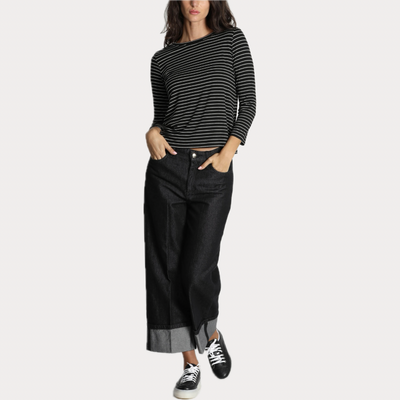 EMME MARELLA - T-SHIRT DONNA A RIGHE IN JERSEY