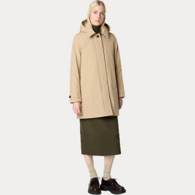 SAVE THE DUCK - IMPERMEABILE DONNA BEIGE 3/4