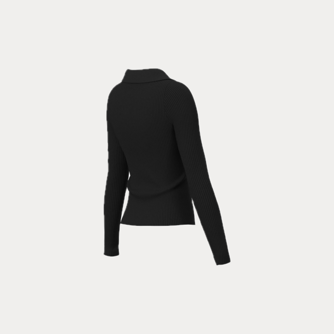 EMME MARELLA - MAGLIA DONNA NERA CON COLLETTO