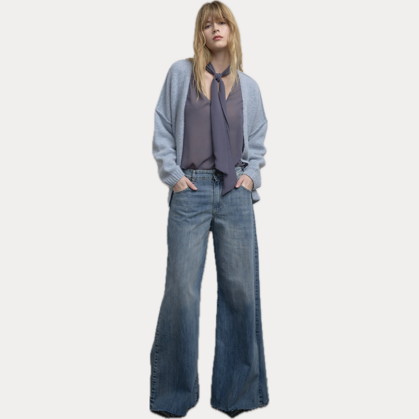 SOALLURE - JEANS DONNA RELAXED FIT A VITA MEDIA