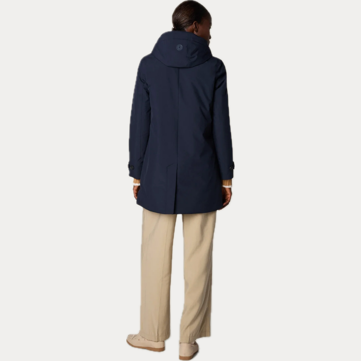 SAVE THE DUCK - IMPERMEABILE DONNA BLU 3/4