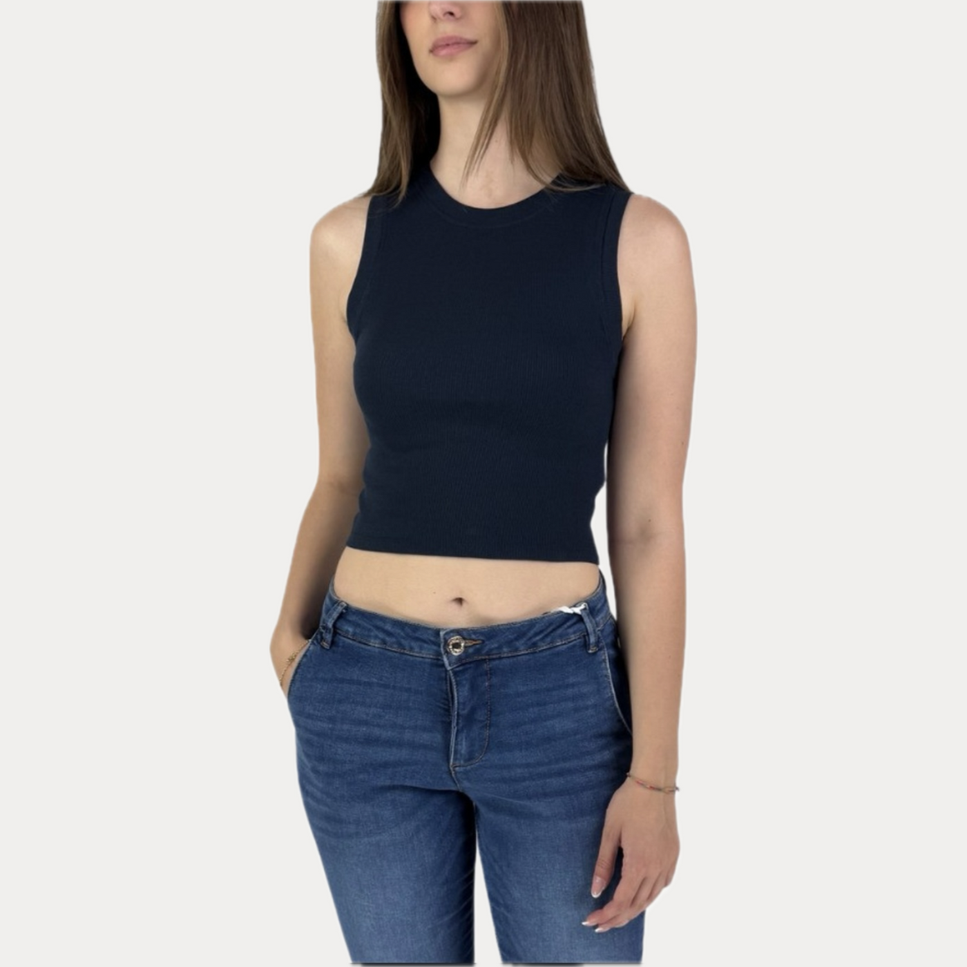 MARK UP - TOP CROP BLUE A COSTINE