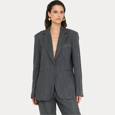 LIUJO - GIACCA DONNA GRIGIA IN DENIM DI LYOCELL