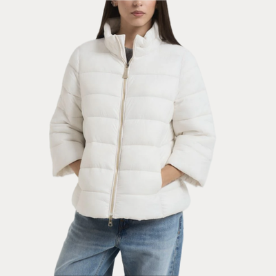 MARK UP - PIUMINO DONNA LATTE MANICA 3/4