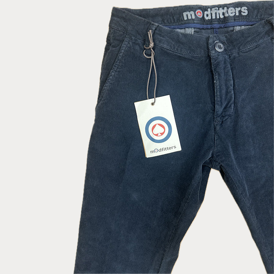 MODFITTER - PANTALONE IN VELLUTO MILLE RIGHE