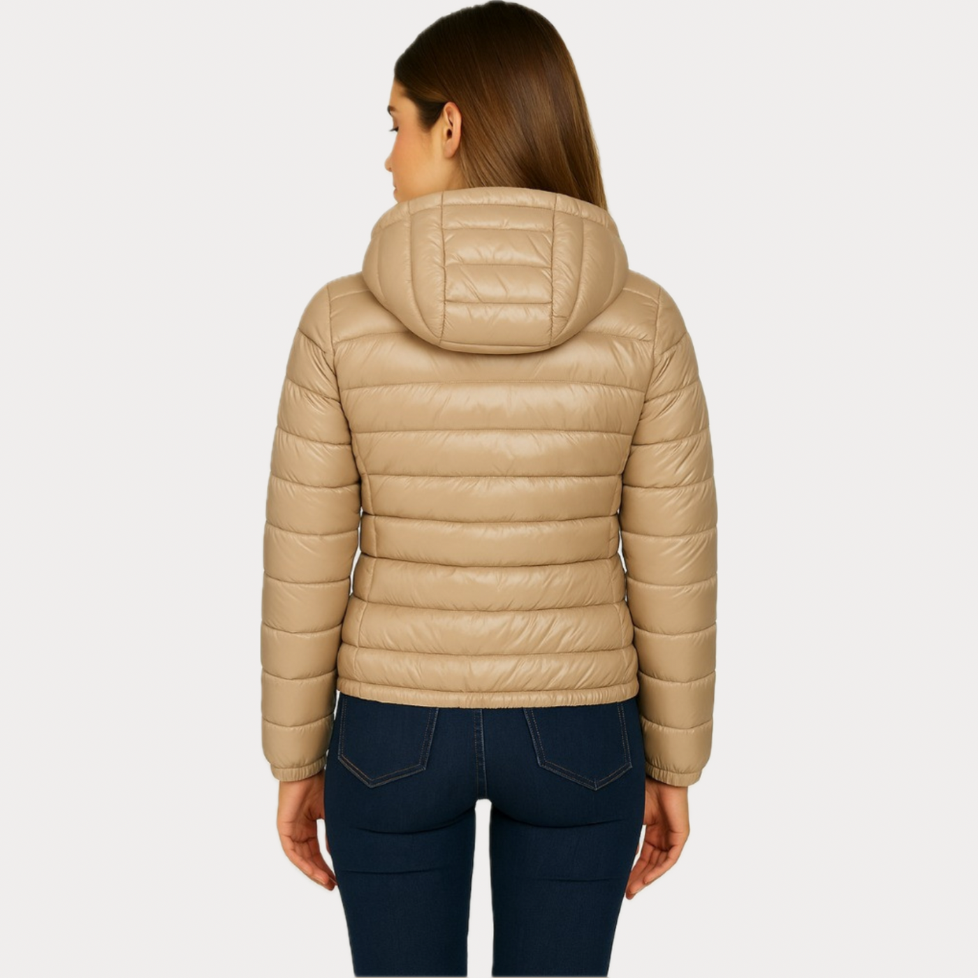 MARK UP - PIUMINO DONNA CAMMELLO CON CAPPUCCIO