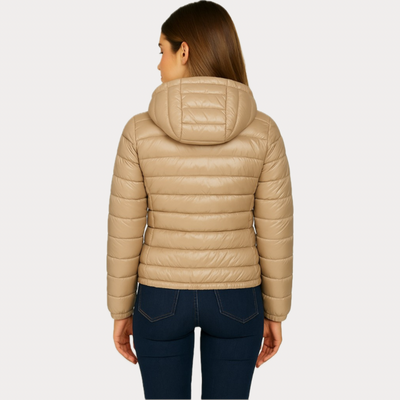 MARK UP - PIUMINO DONNA CAMMELLO CON CAPPUCCIO