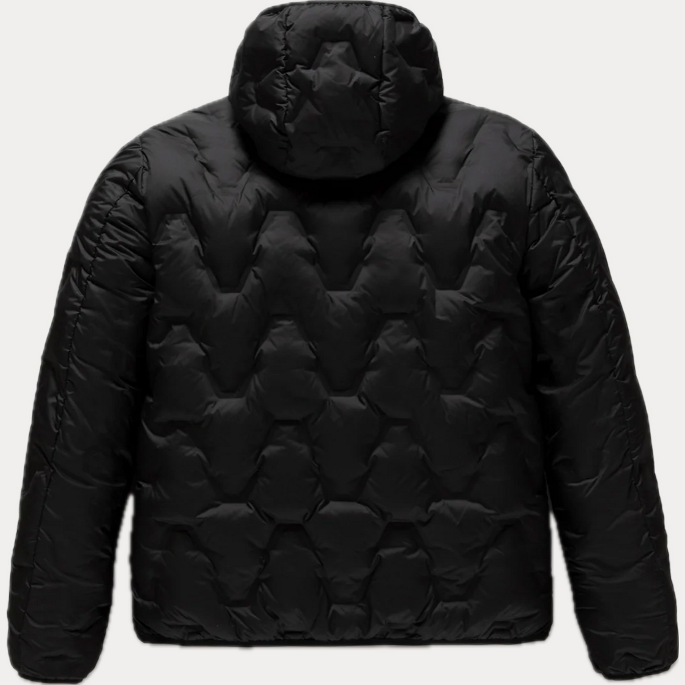 REFRIGWEAR - PIUMINO UOMO NERO CON CAPPUCCIO REGOLABILE