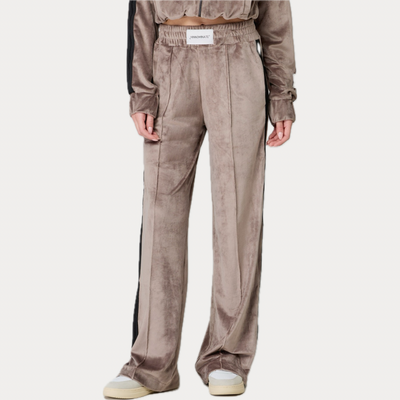 HINNOMINATE - PANTALONE TUTA DONNA  FANGO IN CINIGLIA