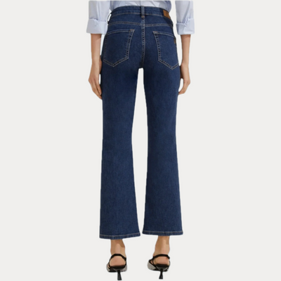 EMME MARELLA - JEANS DONNA BLU TROMBETTA CON STRASS