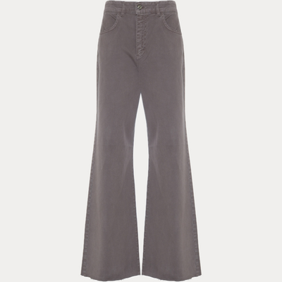 SOALLURE - JEANS FONDENTE FLARED FIT IN BULL DI COTONE