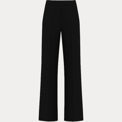 EMME MARELLA - PANTALONE DONNA NERO IN JERSEY STRETCH
