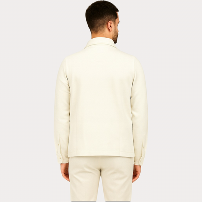 MARK UP - FELPA UOMO LATTE CON ZIP E TASCHE FRONTALI