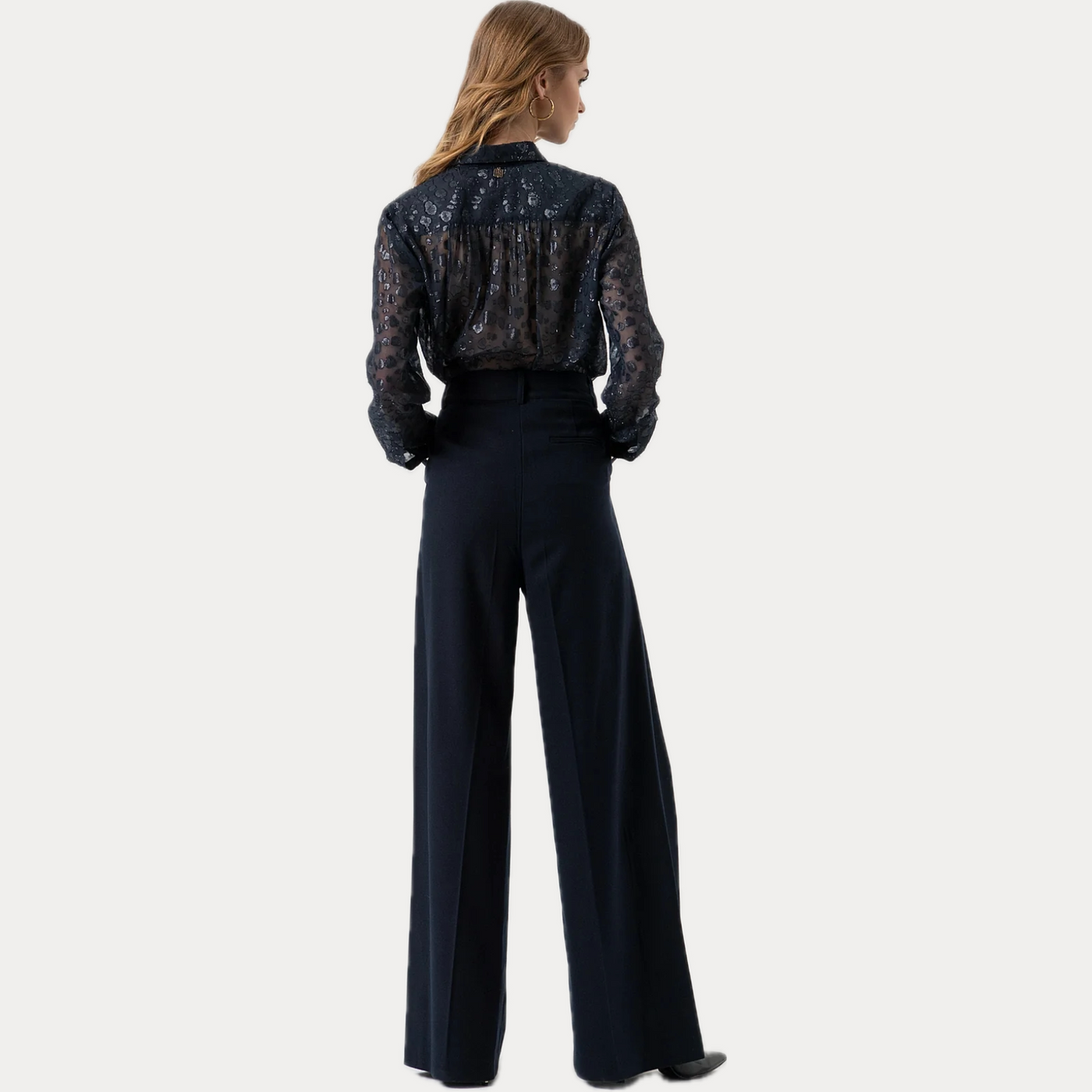 FRACOMINA - PANTALONE DONNA FLARE CON PENCES