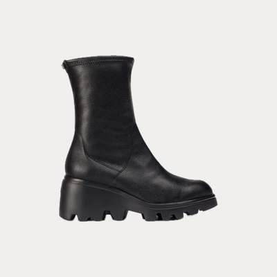 WONDERS - STIVALE DONNA NERO CON ZEPPA