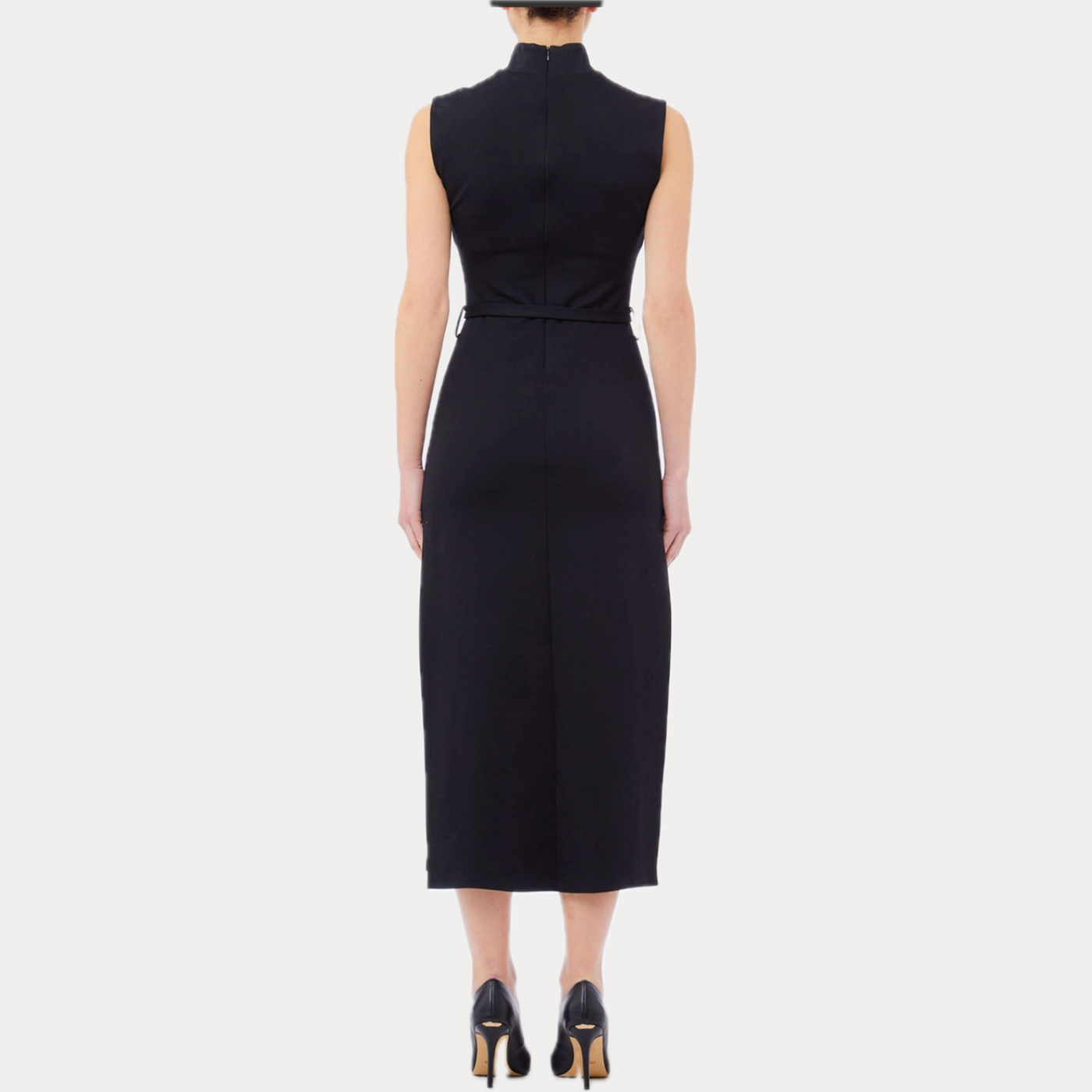 LIUJO - ABITO DONNA NERO MIDI CON CUT-OUT
