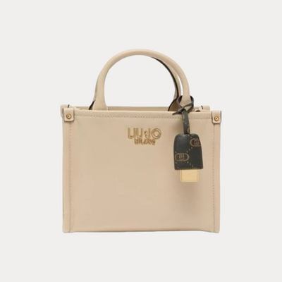 LIUJO - BORSA DONNA BEIGE MINI SHOPPING
