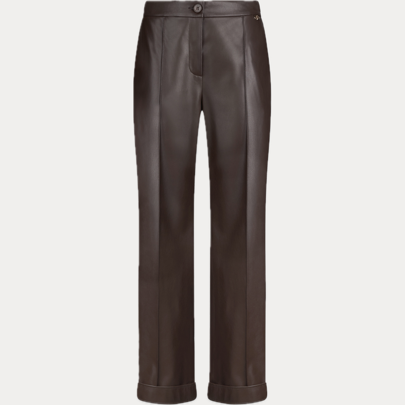 LIUJO - PANTALONE DONNA MARRONE IN SIMILPELLE