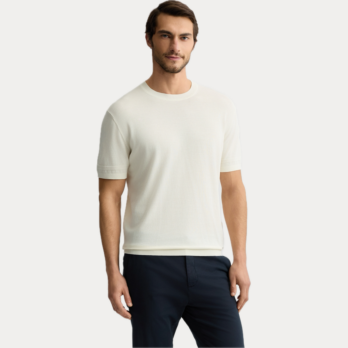 LIUJO - T-SHIRT UOMO  IN CREPE DI COTONE